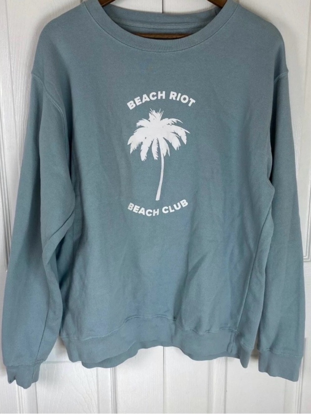 Beach Riot Beach Club Palm Tree 🌴 Oversized Pullover Sweatshirt Medium NEW - Picture 6 of 12